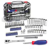 Workpro WP202522 1/4'’ Metrik/İnç 70 Parça Cr-V Lokma Takımı