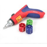 Workpro WP221048 24 Parça Profesyonel CR-V Kabzalı Cırcırlı Bits Tornavida Seti ve Kemer Askılı Bez Taşıma Çantası