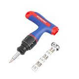 Workpro Wp221072 7-in-1 Profesyonel Cr-v T- Saplı Cırcırlı Manyetik Tornavida Seti Kırmızı