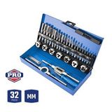 Workpro Wp309008 32 Parça Profesyonel Metrik Kılavuz Ve Pafta Takımı Diş Açma Seti Gri