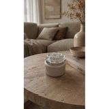 Workshop Warmth GaB Lotus Bloom Dekoratif Kapaklı Mum Tabağı & Takı Kutusu – Kırık Beyaz