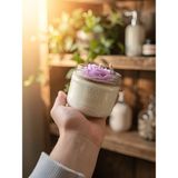 World Araştırma Rose Mist – El Yapımı Çiçek Detaylı Cam Kavanoz Mum | Botanica Home Rituals - 1 Adet