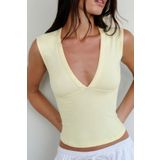 World Fashion Trends SARI V Yaka Esnek Crop Top Bluz WFT8070B