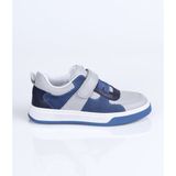 World Kids 3035 Hakiki Deri Spor Ayakkabı F. Gri-Mavi - 31