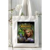 World Of Warcraft Oyun Baskılı Bez Çanta Omuz Çantası Kişiye Özel Model 5