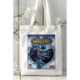World Of Warcraft Oyun Baskılı Bez Çanta Omuz Çantası Kişiye Özel Model 8
