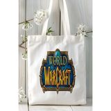World Of Warcraft Oyun Baskılı Bez Çanta Omuz Çantası Model 1