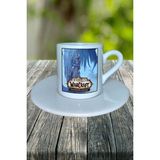World Of Warcraft Oyun Baskılı Türk Kahvesi Fincanı Tabaklı Kişiye Özel Model 8