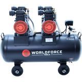 Worldforce 100 Lt 8 Bar Sessiz ve Yağsız Hava Kompresörü 4 Piston 4 Hp 220V 564 Lt/dk 1440 Rpm