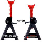 Worldforce 12 Ton Kriko Standı Araç Altı Besleme Sehpası Ağır Vasıta 2'li Set 500-775 mm