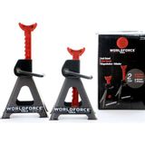 Worldforce 2 Ton 4 Ayaklı Kriko Standı Araba Araç Sehpası 2 Adet Yüksek Kaldırma 275mm-420mm