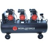 Worldforce 200 Lt 8 Bar Sessiz ve Yağsız Hava Kompresörü 6 Piston 6 Hp 220V 846 Lt/dk 1440 Rpm