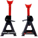 Worldforce 3 Ton Kapasiteli Kriko Standı Araç Sehpası 2'li Set Yüksekliği 275-425 mm