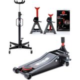 Worldforce 3 Ton Kriko ve 500 kg Ton Şanzıman Kriko ve 2 Ton Sehpa Set