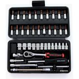 Worldforce 46 Parça 1/4" Lokma Takımı 4-14MM S-Ultra Profesyonel Takım Seti