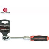 Worldforce 72 Diş Uzatmalı Cırcır Kolu 1/4'' - Gümüş