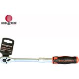 Worldforce 72 Diş Uzatmalı Cırcır Kolu 3/8'' - Gümüş