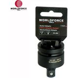 Worldforce Lokma Adaptörü Darbeli 3/4''(F) x 1/2''(M) Crmo 3/4" Girişli 1/2" Çıkışlı - 34 - Siyah