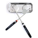 Worldforce Manyetik Alet Tutucu Tepsi 150 x 65 mm ve Katlanır Muayene Aynası Kalem Tip Mıknatıs Çubuk 35 mm Seti