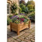worldofwood Ahşap Saksı Saksılık Büyük Boy Saksı 60x30x30Cm