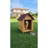 worldofwood Köpekler Için Doğal Ahşap Kulübe Dış Mekan Köpek Evi