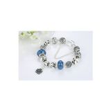 Worldshop Pandora Tar, Charm Bileklik, Mavi Mother Charmlı, Ahşap Kutu Içerisinde