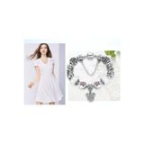 Worldshop Pandora Tarz, Mickey Minnie Charmlı Bileklik, Ahşap Kutu Içerisinde, Yeni Yıl, Yılbaşı Hediye