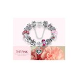 Worldshop Pandora Tarz, Yeni Trend, 3 Renk Seçenekli Charm Bileklik, Ahşap Kutu Içerisinde