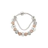 Worldshop Pandora Tarz, Yeni Trend, Gold Charm Bileklik, Ahşap Kutu Içerisinde, Yeniyıl Yılbaşı Hediyesi