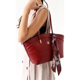 Worldstore Edwin Hm Kadın Omuz ve Kol Çantası Yumuşak DERI24×34 Ebatın - 072-Kırmızı