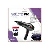 Worldtec 2200 W Turbo Profesyonel Kuaför Fön & Saç Kurutma Makinesi siyah