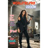 Worldtec WT-5500PRO 2200 W Turbo Profesyonel Kuaför Fön & Saç Kurutma Makinesi Ac Motor Güçlü Motor