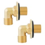 Worldwhere Duvara Montaj Ticari Musluk Kurulum kiti, Pirinç 2 Paket Backsplash Montaj Seti Paslanmaz Çelik Ticari Mutfak Hazırlık ve Yardımcı Lavabo için, G1/2