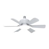 Worryfree Led Fan Sessiz Fan Uzaktan Kumandalı Tavan Vantilatörü Beyaz Işık Gövdesi