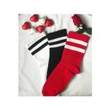 Worthy Socks 3'lü Erkek Renkli Çizgili Pamuklu Tenis Kolej Çorap