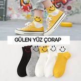 Worthy Socks 5'li Kadın Çok Renkli Pamuklu Kolej Tenis Çorap - 36 - 44