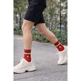 Worthy Socks Unisex Sevimli Karekterli Kolej Çorap 2'li Paket - 36 - 44 - Çok Renkli