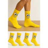 Worthy Socks Unisex Sevimli Karekterli Kolej Çorap 4'lü Paket