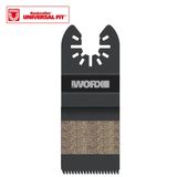 WORX WA4960 Çok Amaçlı Raspalama Makinası İçin 35x40mm Ahşap, PVC Universal Kesme ve Zımparalama Bıçağı Elektrikli El Aleti Aksesuar