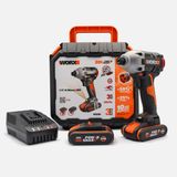Worx WX261 20 V 2.0 Ah Li-İon Çift Akülü 260 NM Kömürsüz Profesyonel Şarjlı Darbeli Tornavida