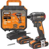 Worx WX265 20 Volt 2.0 Ah Li-Ion Çift Akülü 200NM Kömürsüz Profesyonel Şarjlı Darbeli Tornavida