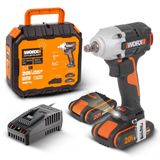 Worx WX272 20Volt/2.0Ah Li-ion Çift Akülü Şarjlı 300 nm Kömürsüz Profesyonel Somun Sıkma