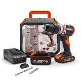 Worx WX354.1 20 V 2 Ah - 4 Ah Çift Akülü Li-on Darbeli Akülü Matkap