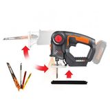 Worx WX550.9 20 V Akü Dahil Değildir Profesyonel Dekupaj ve Tilki Kuyruğu Testere