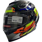 Wosen Çene Açılır Kask WS-202 B1 Siyah
