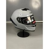 Wosen WS-202 Güneş Gözlüklü Çene Açılır Kask Cement Grey Şeffaf Vizörlü L Beden Dayanıklı Malzeme - Gri