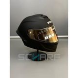 Wosen WS-202 Güneş Vizörlü Çene Açılır Kask Matt Black Hafif ve Darbeye Dayanıklı Tasarım - XXL