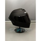 Wosen WS-202 Güneş Vizörlü Çene Açılır Kask Matt Black (Siyah Vizörlü) - XXL