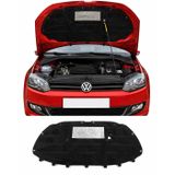 WOSPEL - VW Polo 2011-2017 ile Uyumlu Motor Kaput Keçesi | Kaput Ses ve Isı İzolasyonu | 6R0863831B | Siyah