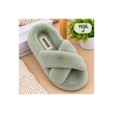 WOSSE KADIN ÇAPRAZ TÜYLÜ PELUŞLU EV TERLİĞİ